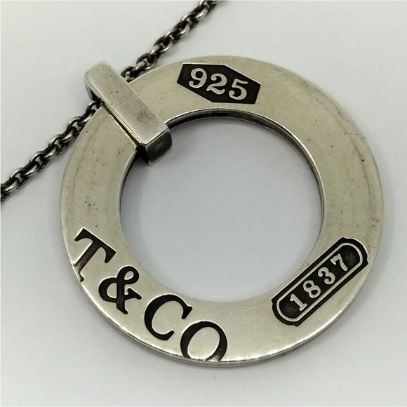 💎Tiffany & Co 1837 Circle Pendant Necklace - Picture 7 of 10